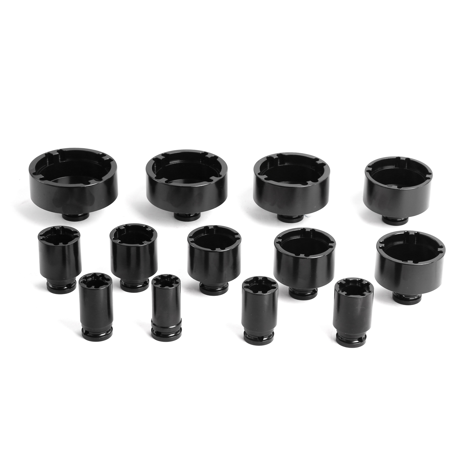 13Pcs 1/2″ Drive Grooved Lock Nuts Socket Set With Internal Teeth 18MM-80MM Size