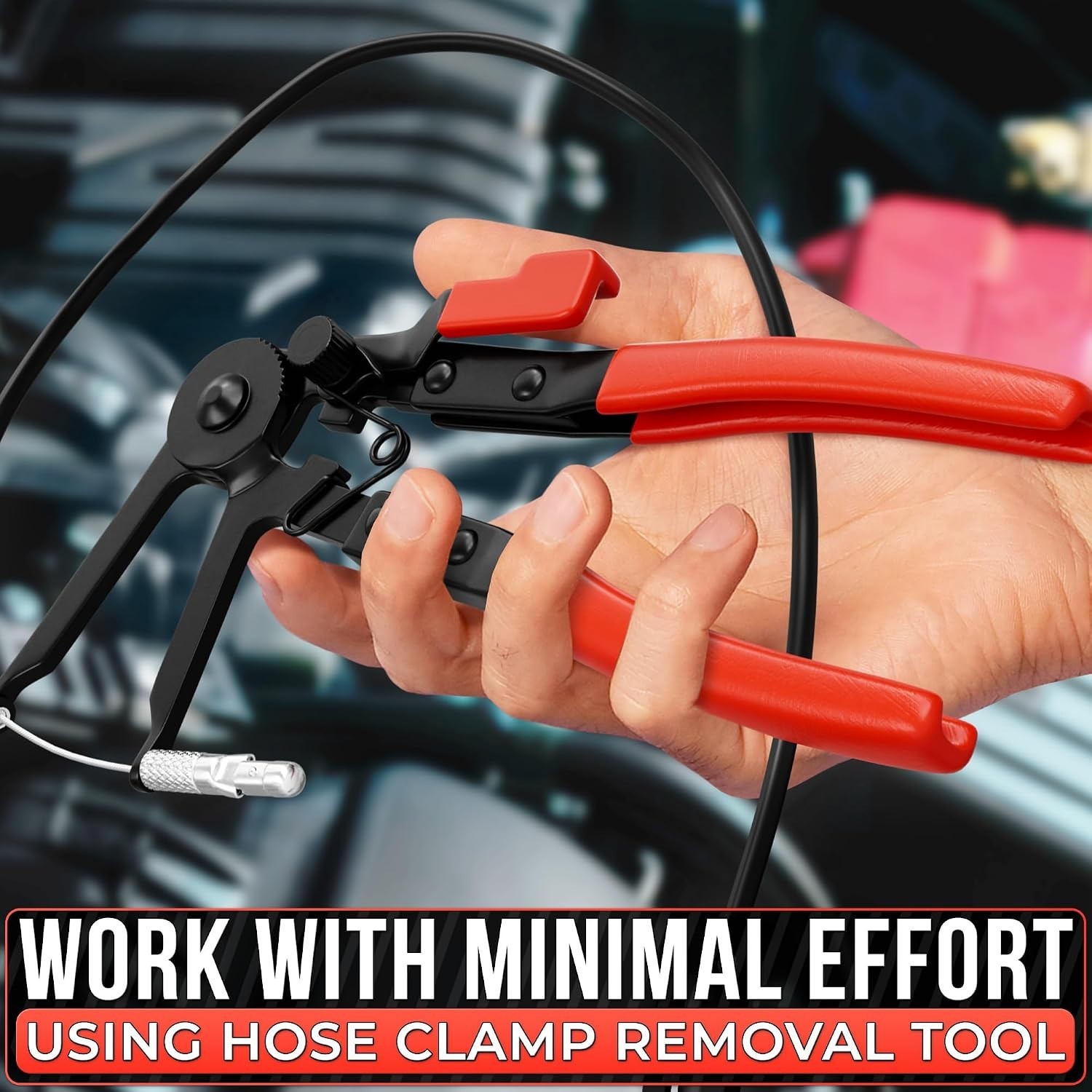 Professional Radiator Hose Clamp Pliers – Corrosion-Resistant, One-Hand Opera…