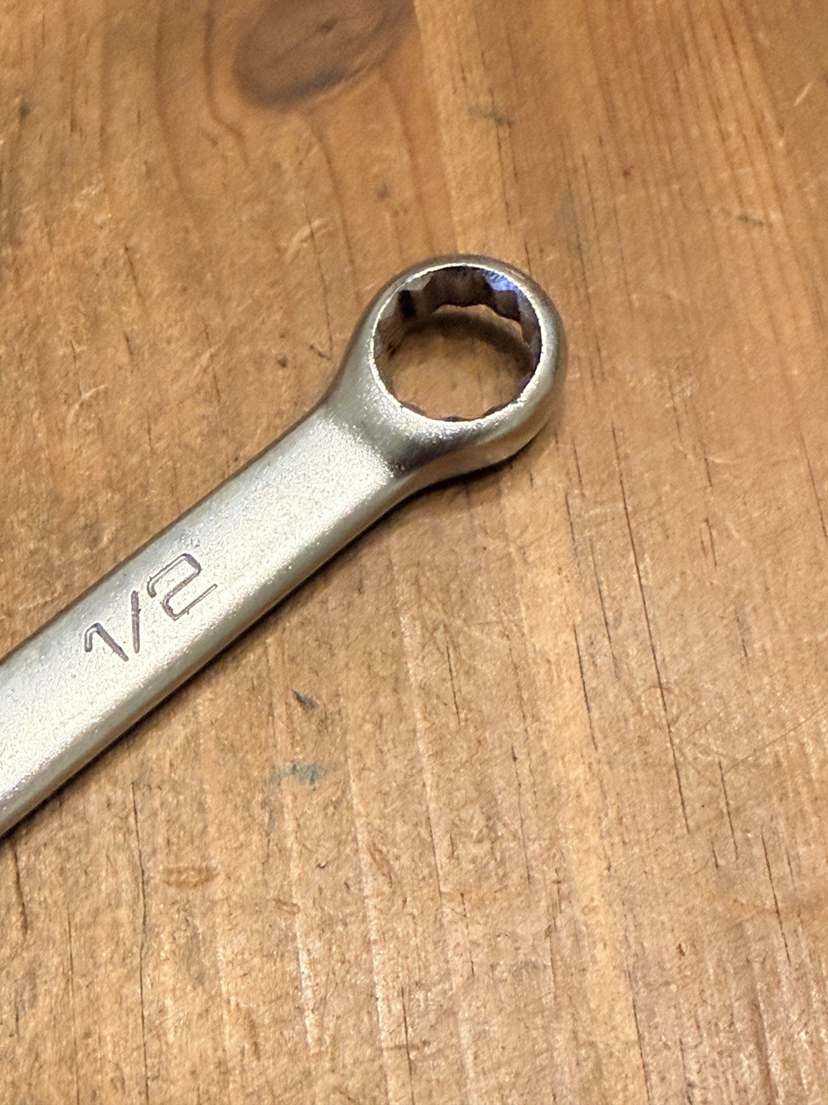 Vintage 7» Long Wright Tool 1/2″ Combination Wrench 1116 Satin – Made in USA