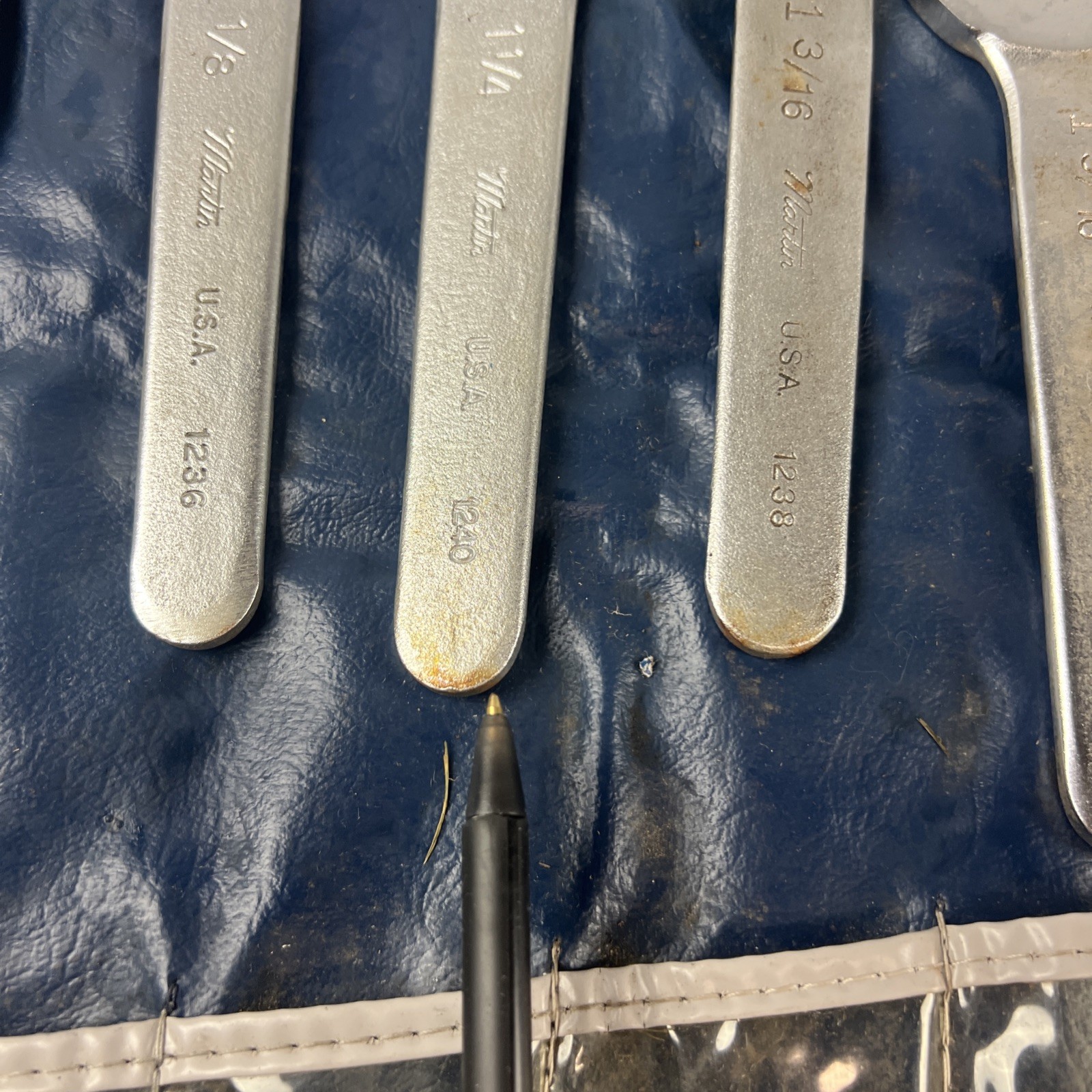 Martin SW11K 11 Piece Angle Wrench Set 30 Degree Thin Pattern USA Made