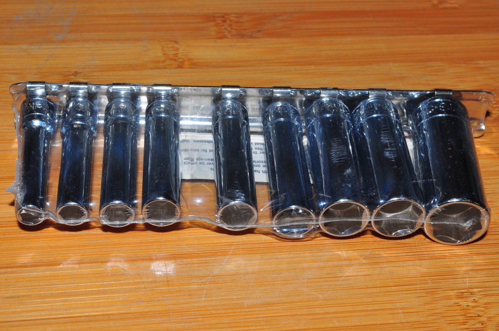 SK 4908 9 Pcs 1/4″ Dr 6 Pts Deep Sae Fractional Socket Set 7/32″–9/16″1990 Year