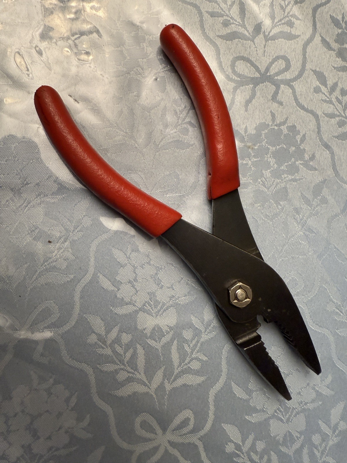 Snap on 47ACP 7.5″ Slip Joint Red Handle Pliers USA