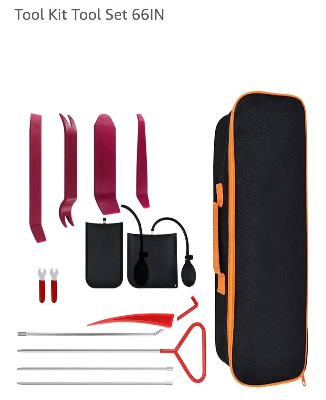 Universal Car Repair Tools Fast Car Door Unlocking Kit With Bag Multifunctional