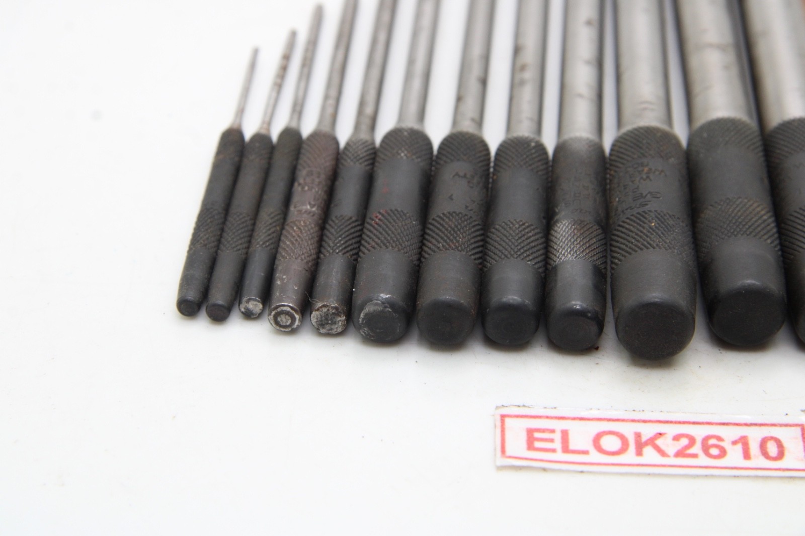 Snap-On PPR712K 1/16″ – 1/2″ 12 Piece Roll Pin Punch Set COMPLETE