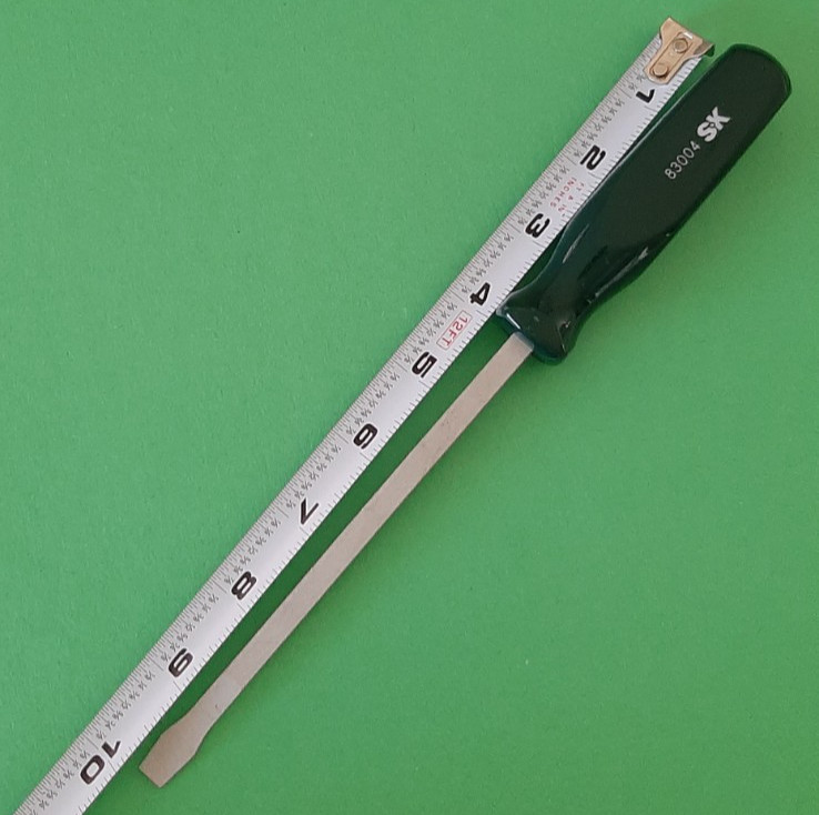 NOS NEW SK S-K Tools 6″ Long Shank Flat Tip Slotted Screwdriver 83004 France 1J