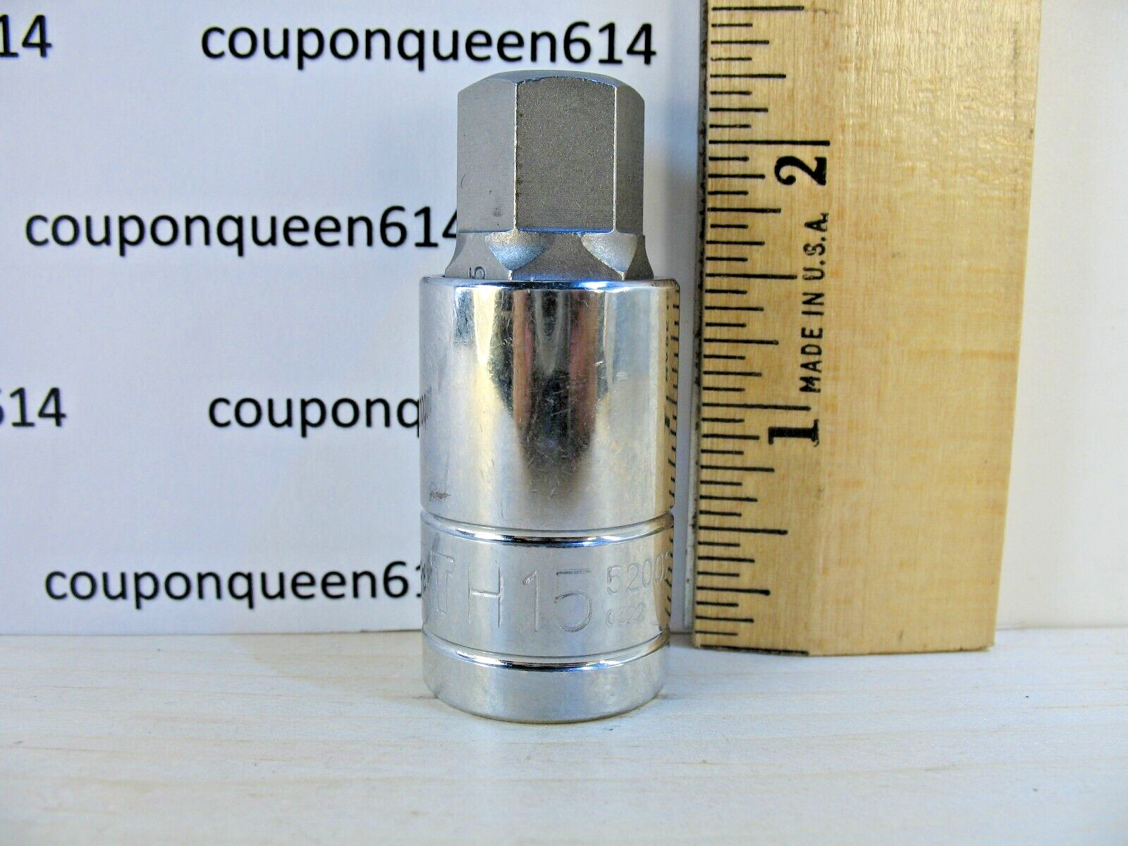 KOBALT 52002-0322, 1/2″ Drive Hex Bit Socket H15mm – Brand New