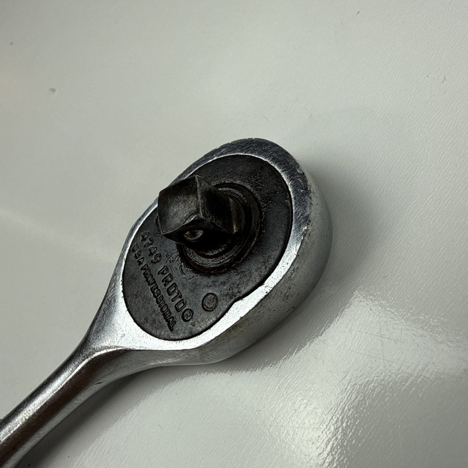 Proto No. 4749 Ratchet 1/4 Inch Drive with Knurled Handle 5” Vintage USA.