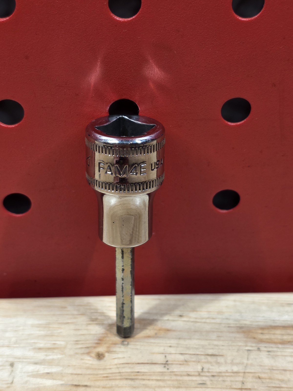 Snap-on Tools FAM4E 4mm 3/8″ Drive Metric Hex Bit Chrome Socket Driver USA