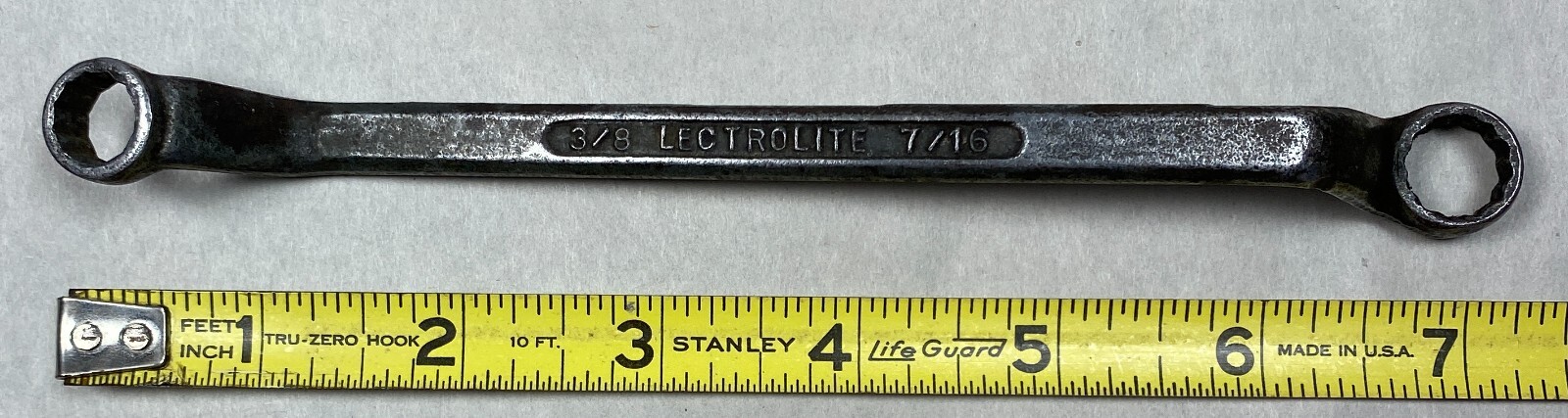 Lectrolite TRU FIT Tools 3001- S-K 3/8″ x 7/16″ Box End Wrench 12-Point USA Tool