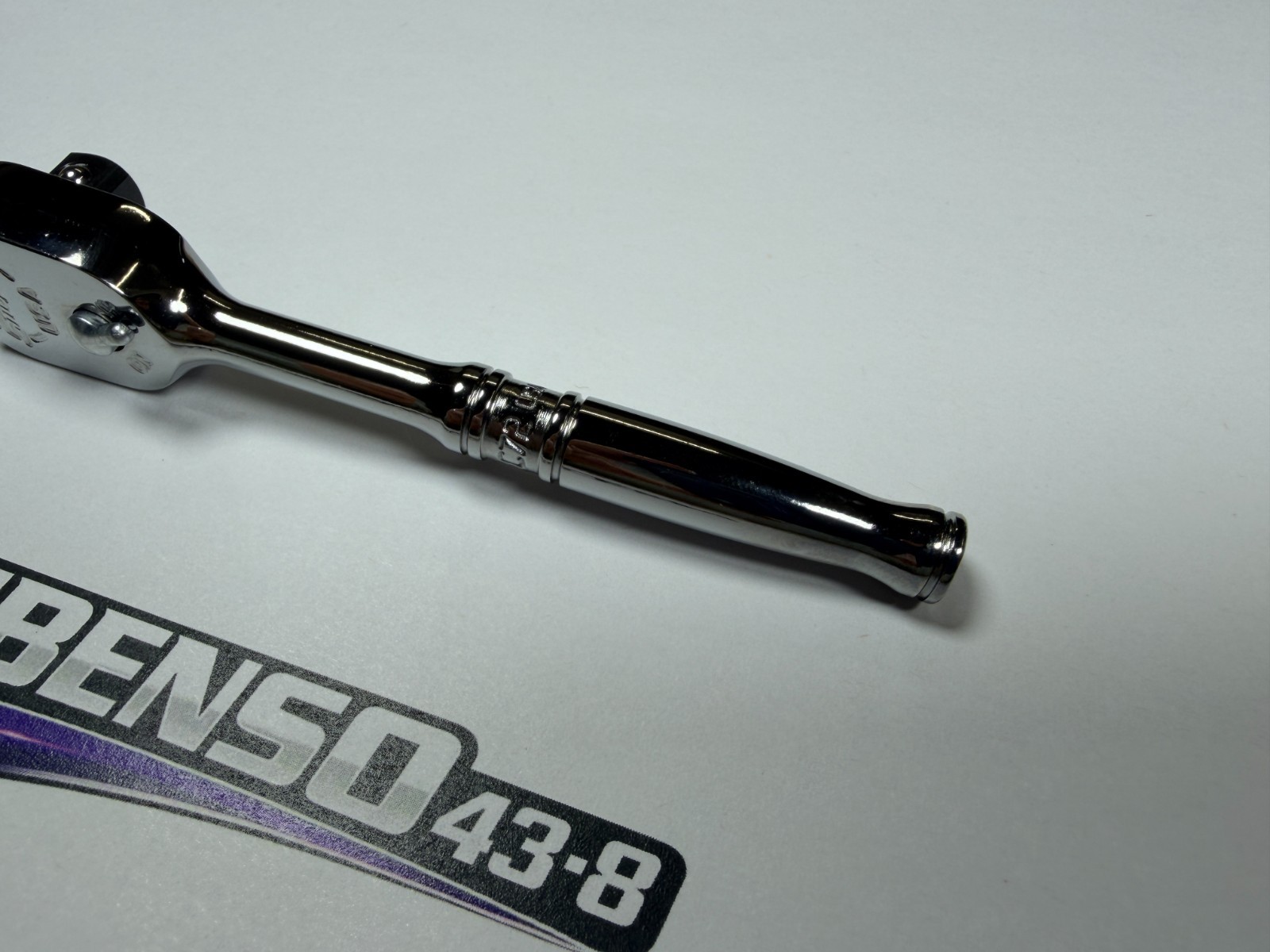 Snap-on Tools USA NEW 3/8″ Drive Compact Chrome Fixed Head Ratchet FC72