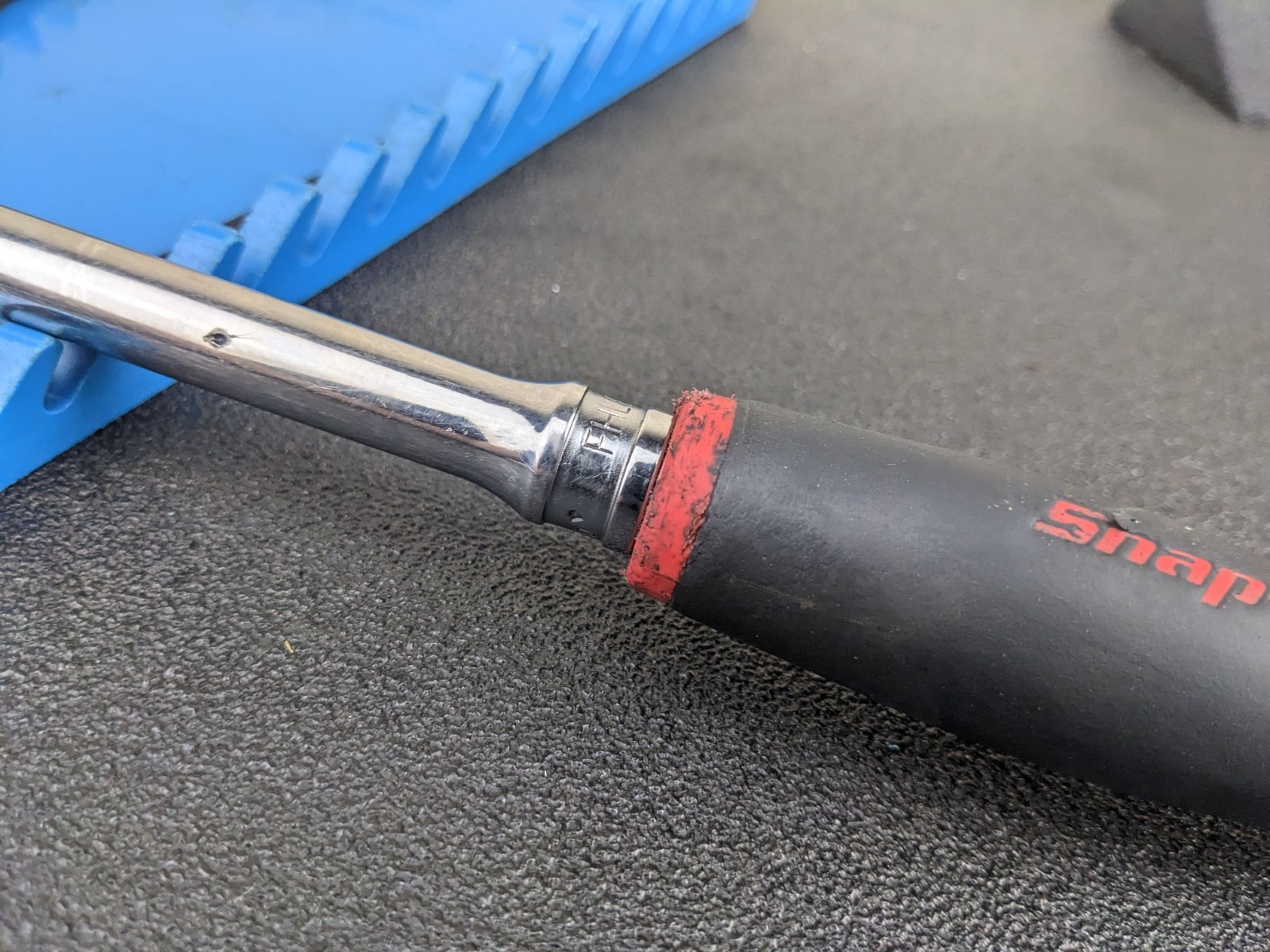 #bo147 Snap On Tools FHLF80A 3/8″ Flex Head RED Soft Grip Long Dual 80 Ratchet