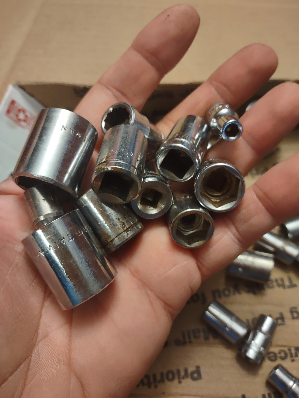 Sockets SAE Metric Assorted Drives & Points Mixed Brands All Are Made in Tiawan