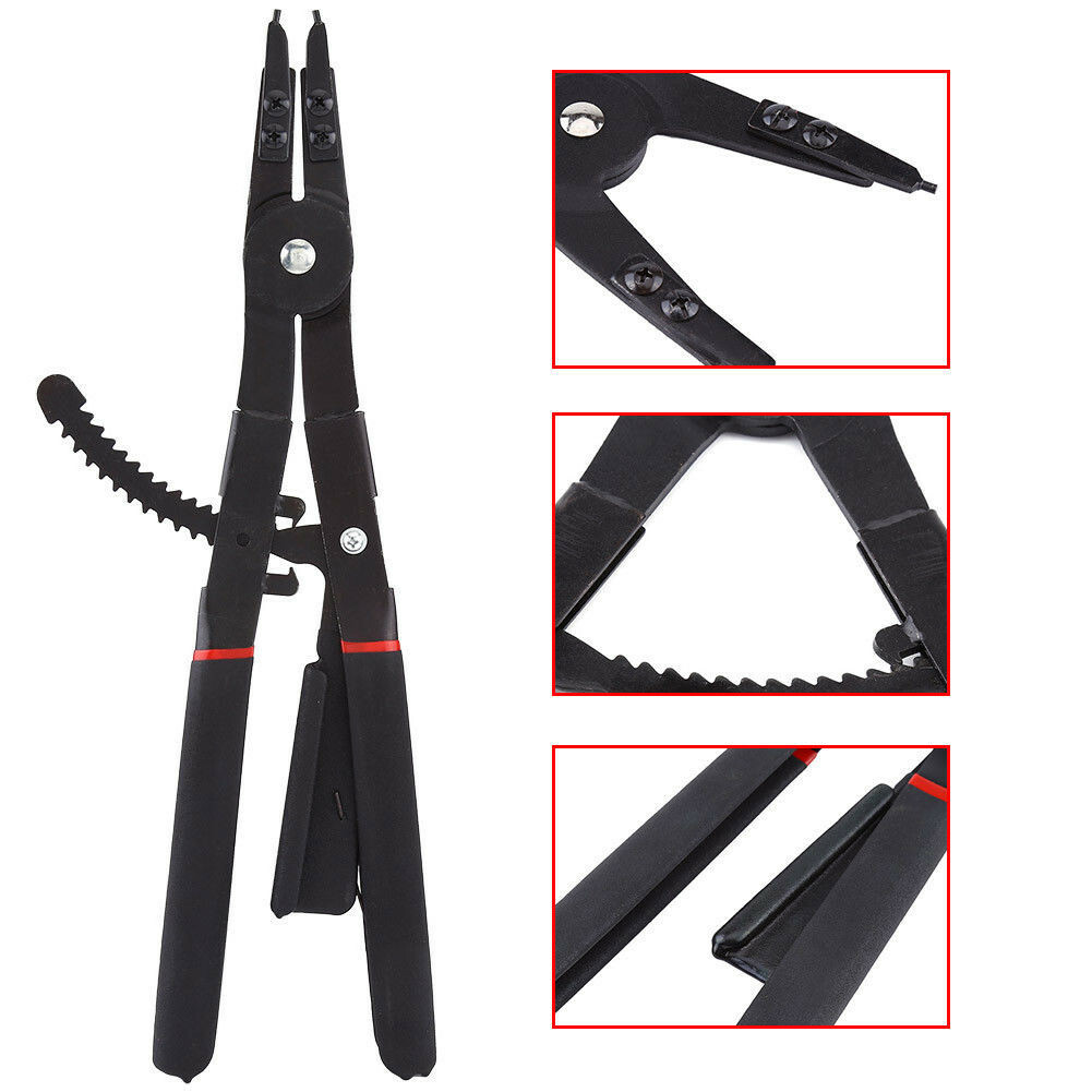 16″ Circle Circlip Ring Retaining Snap Ratchet 2 Plier 12 Tips