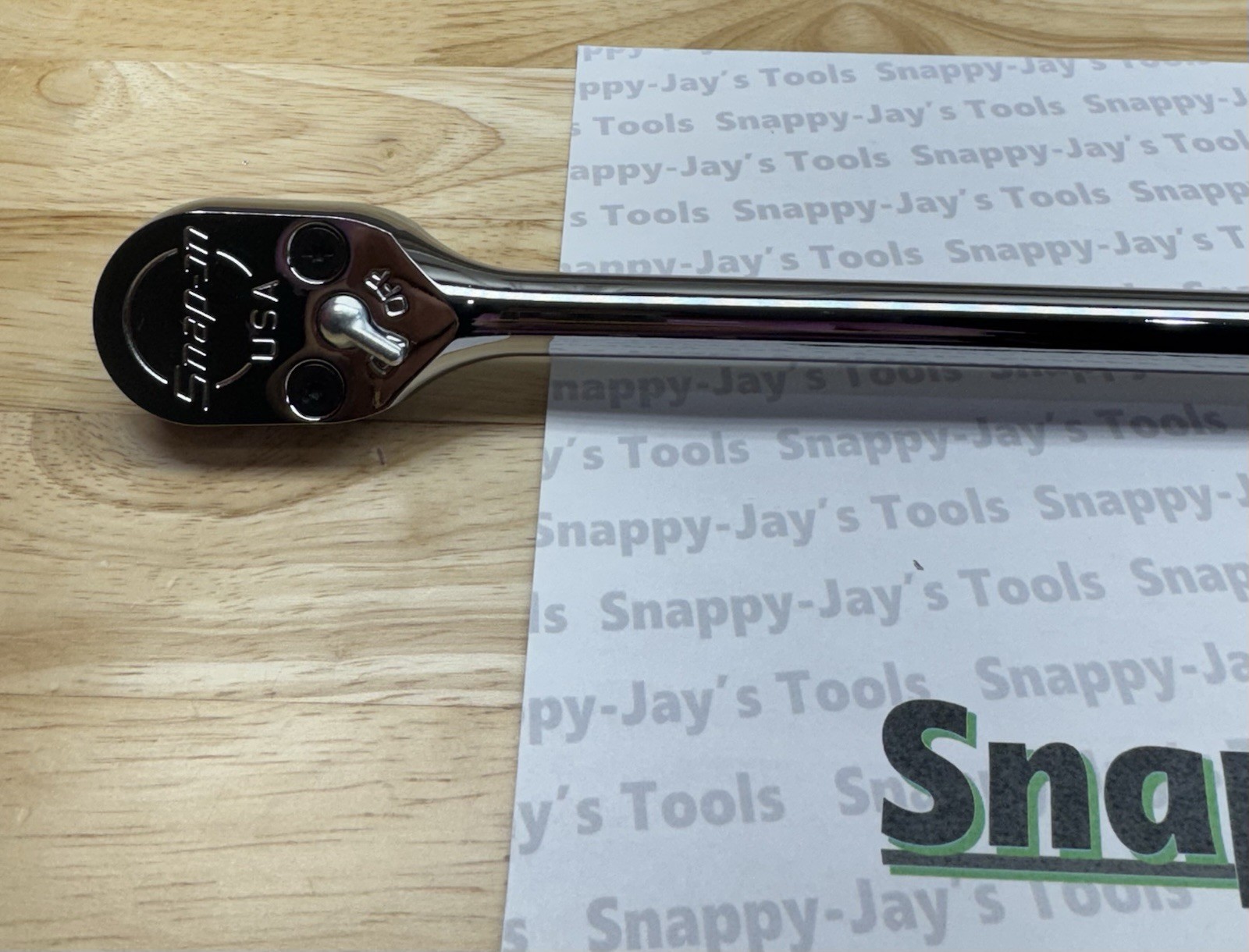 Snap-on Tools USA NEW GREEN 1/2″ Drive Soft Grip Long Handle Ratchet SHL80AG