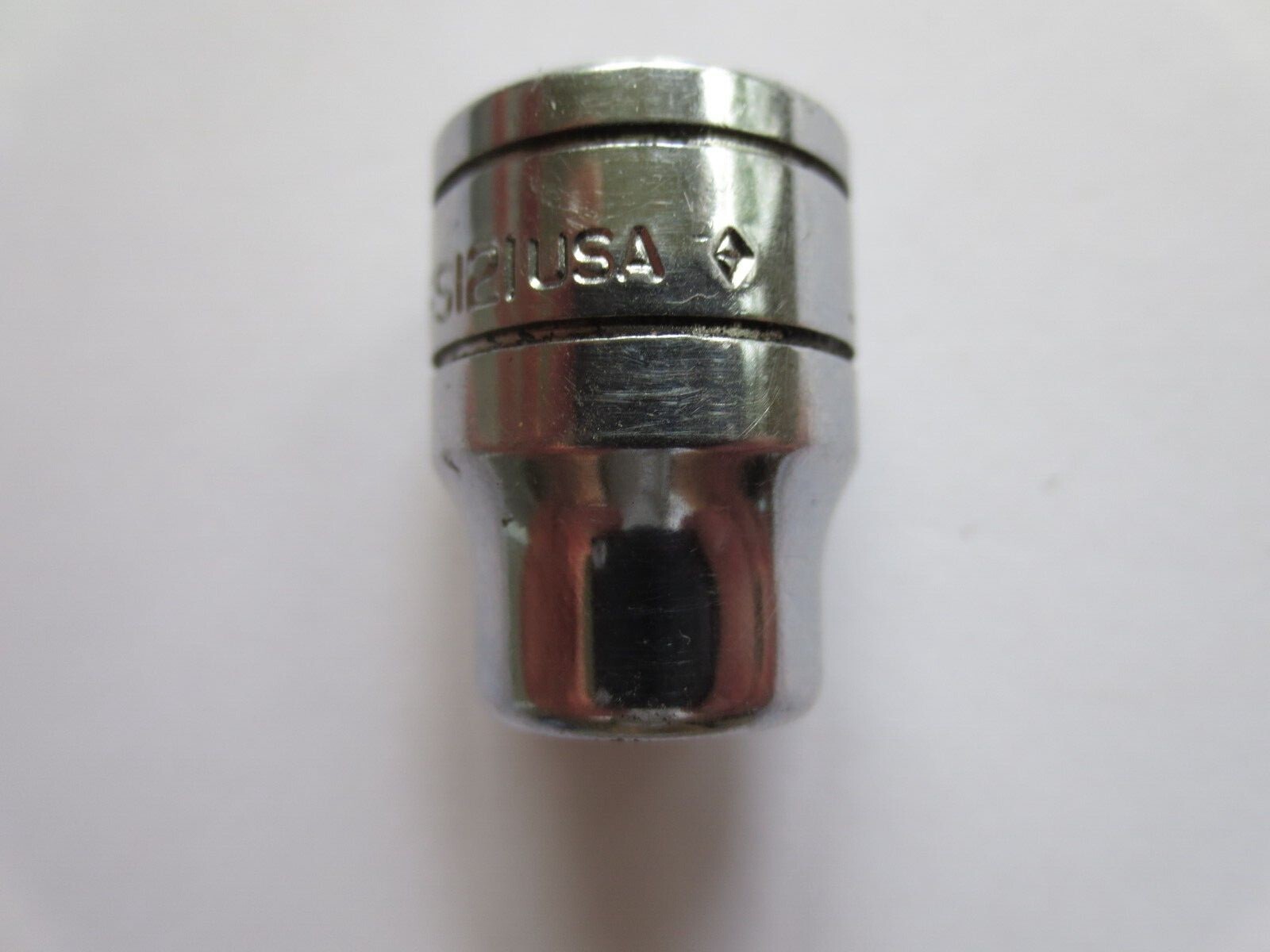 SNAP ON TOOLS 3/8″ SHALLOW CHROME SOCKET — 3/8″ Drive — 12 POINT — F121