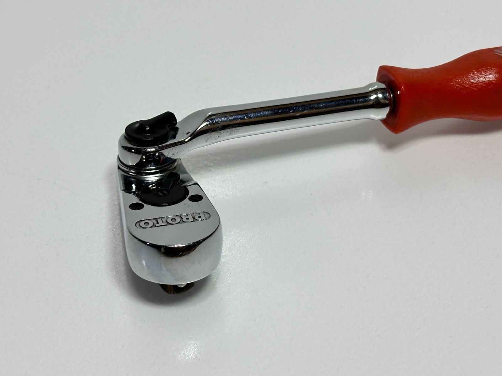 Proto USA Made (Rare) Professional 5257L 3/8″ Drive Indexable Ratchet Red Handle