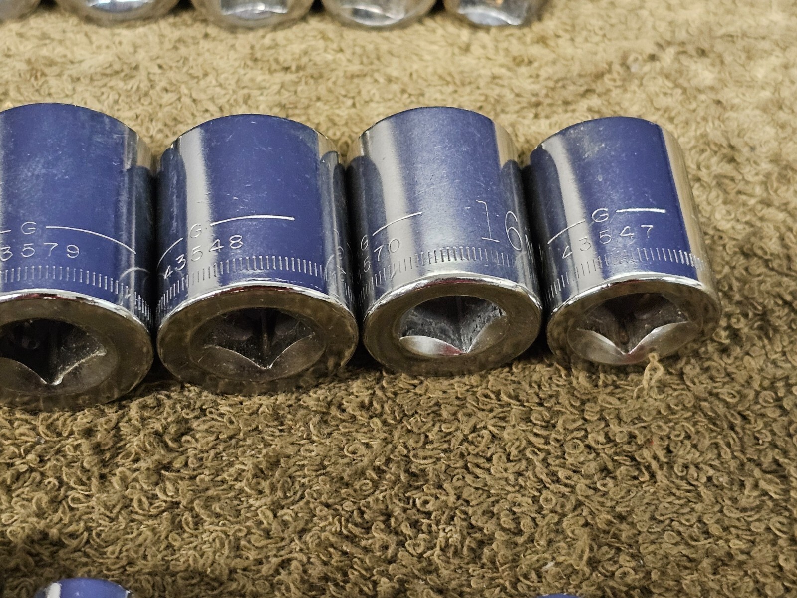 Craftsman G Deep Well Socket Set 3/8 Drive 6Pt Metric 19 18 17 15 14 12 10mm USA