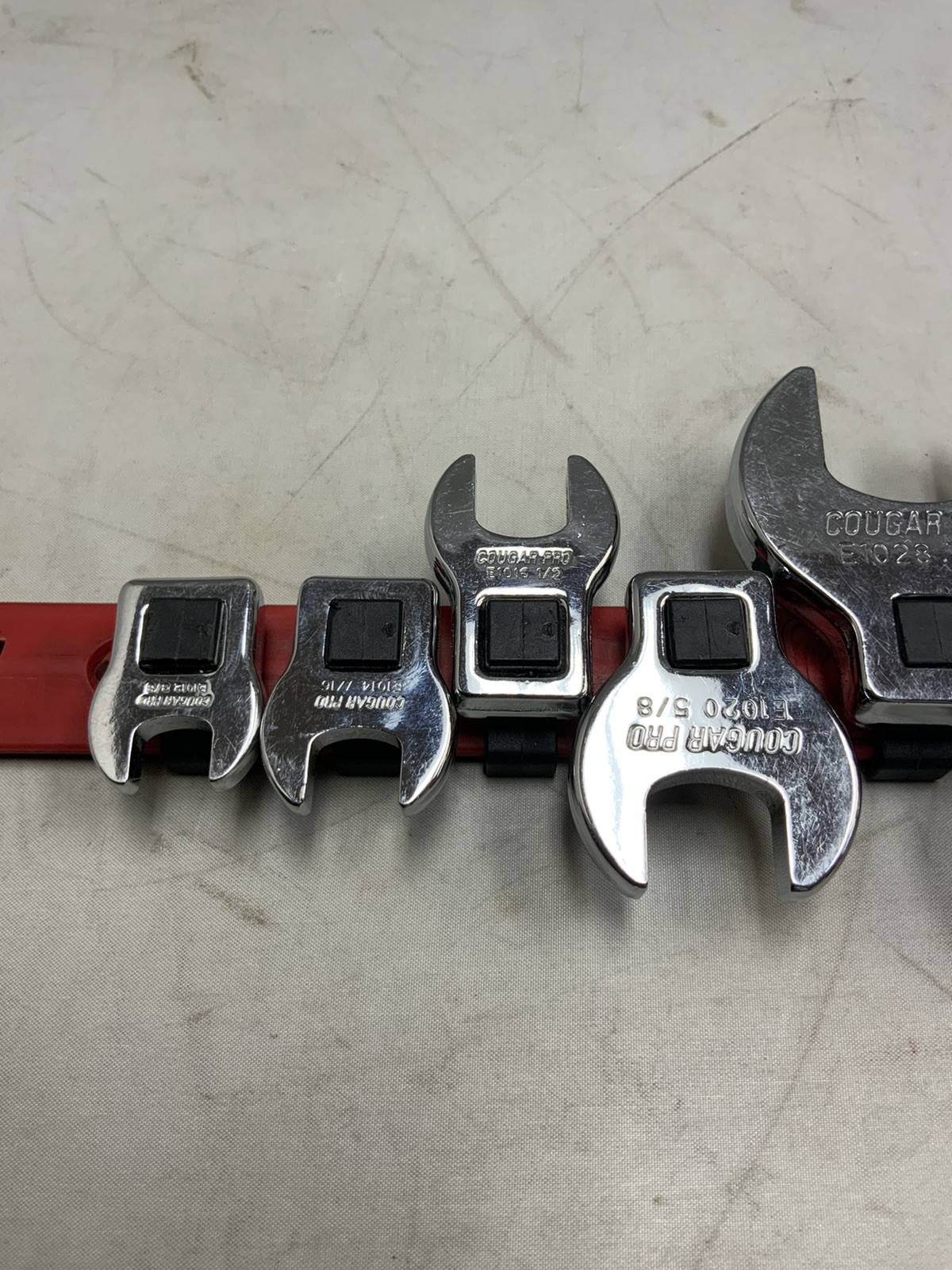 Cougar Pro Crowfoot Wrench Set 9 Piece 1″, 13/16 11/16 3/4 7/8 5/8 1/2 7/16 3/8