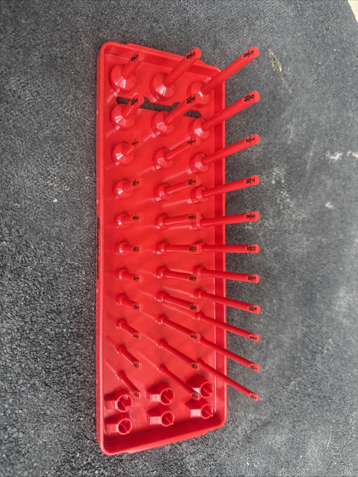 For Snap On Tools ka143frrd 1/4″ sae post 3 row socket tray red