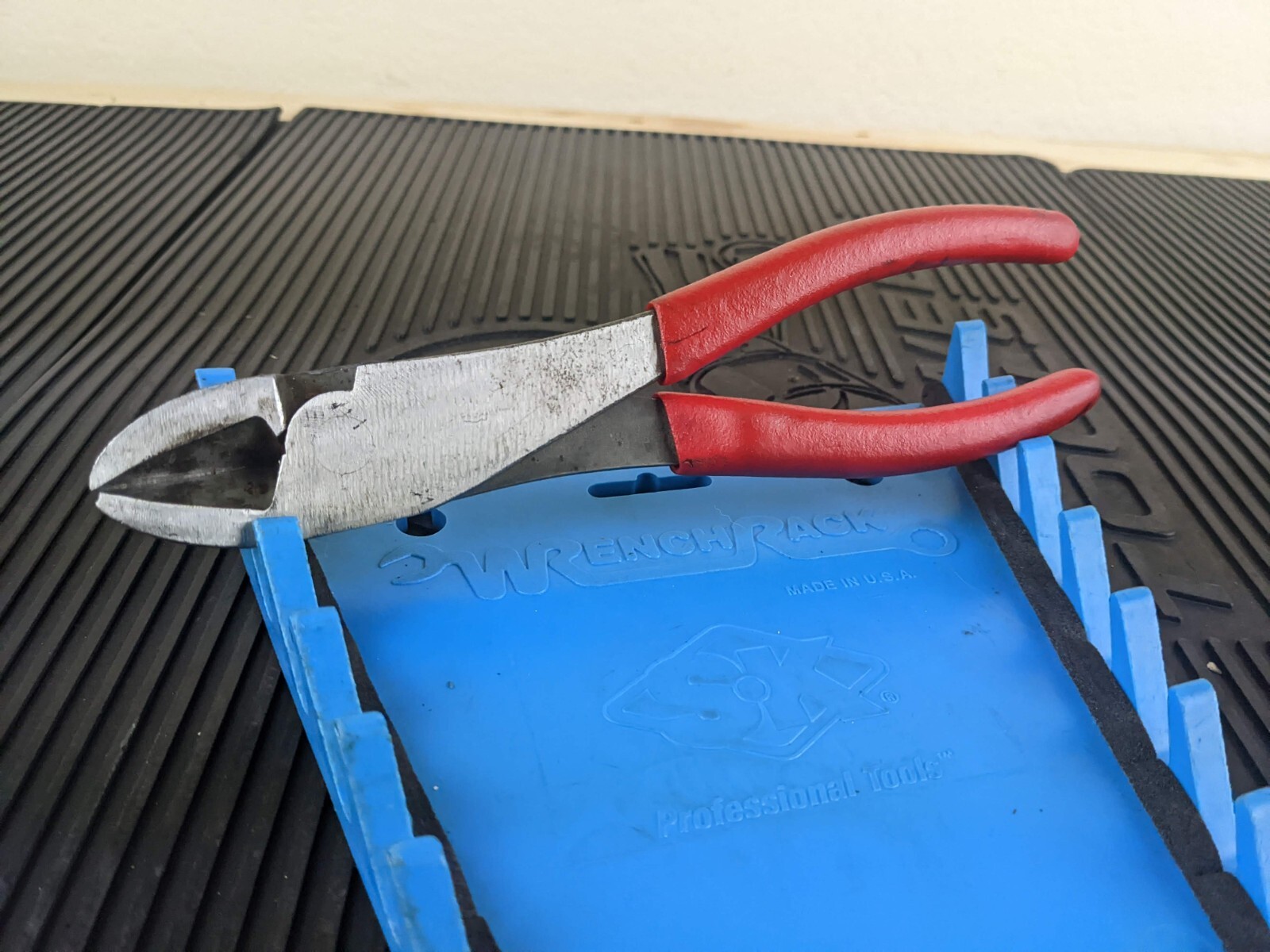 #au287 Snap On USA Vector Edge High-Leverage Diagonal Cutter Pliers RED 388CF