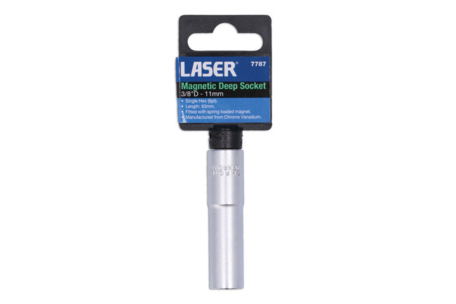 Laser 7787 3/8″ Drive 11mm Magnetic Deep Socket