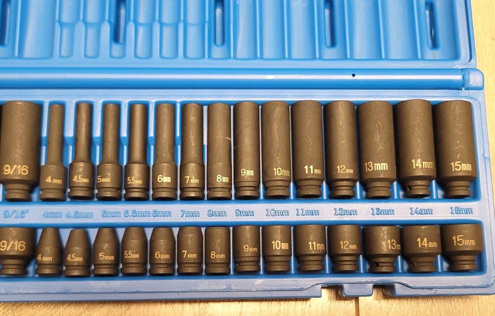 Grey Pneumatic 48pc 1/4″ dr Short & Deep SAE & Metric Impact Socket Set #9748