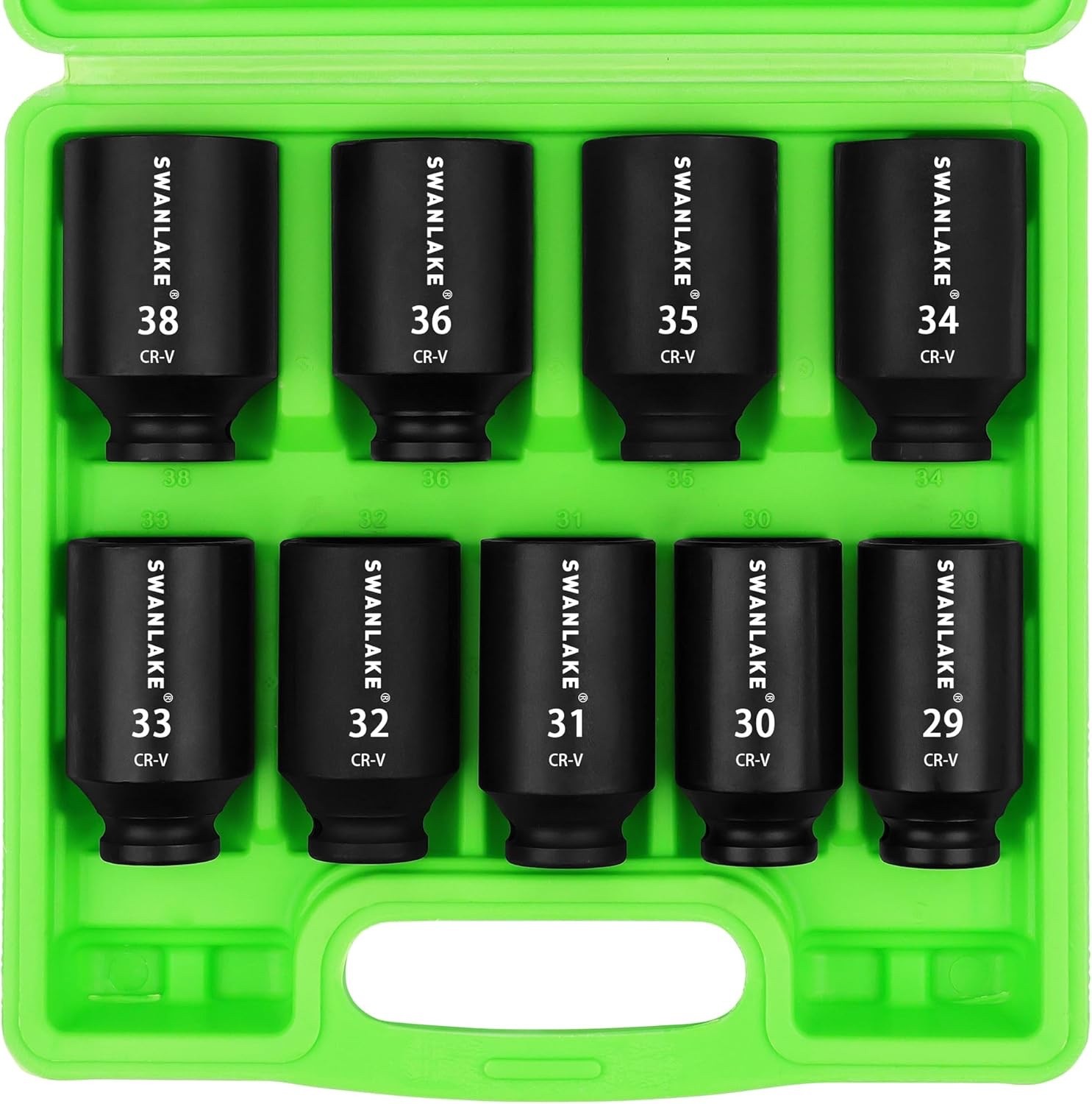 Swan lake 9 piece 1/2 inch drive (Black) Heavy-Duty ( Impact) socket set
