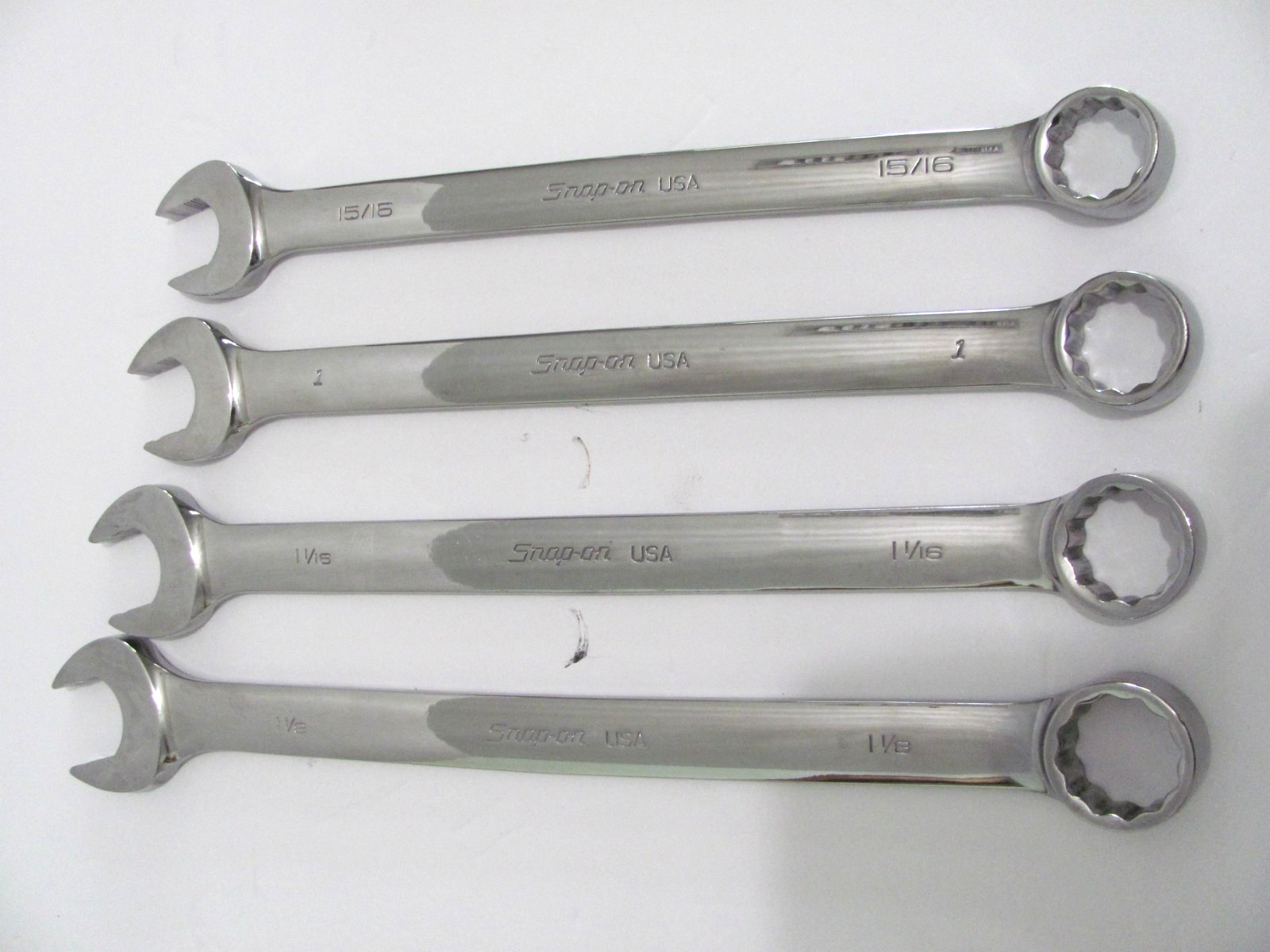 Snap-On 4 Piece 12-Point SAE Flank Wrench Set SOEX704