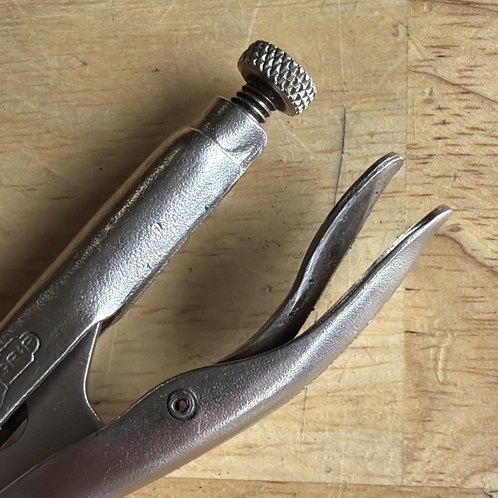 Petersen 5″ Long Nose Locking Pliers Vise Grips 4LN Vtg Dewitt, Neb. USA