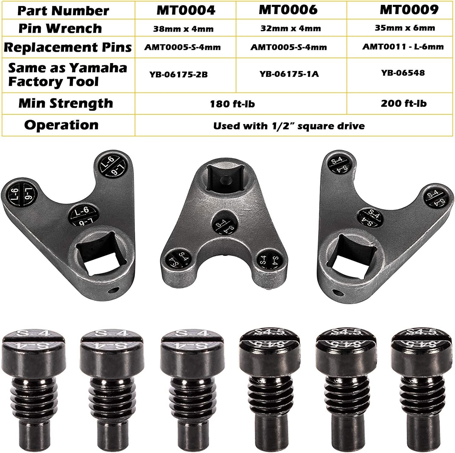 MT0004 MT0006 MT0009 Outboard Trim / Tilt Pin Wrench for Yamaha,Johnson,Evinrude