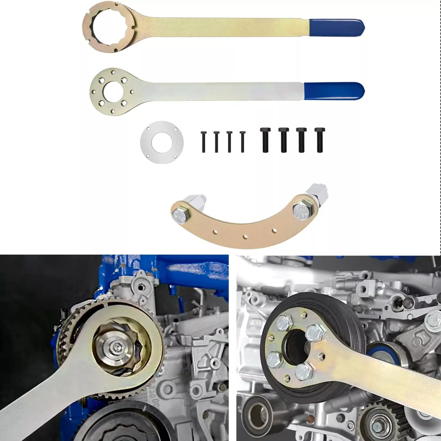 Intake/Exhaust Cam Sprocket Crank Pulley Wrench Gear Lock Tool for Subaru STD