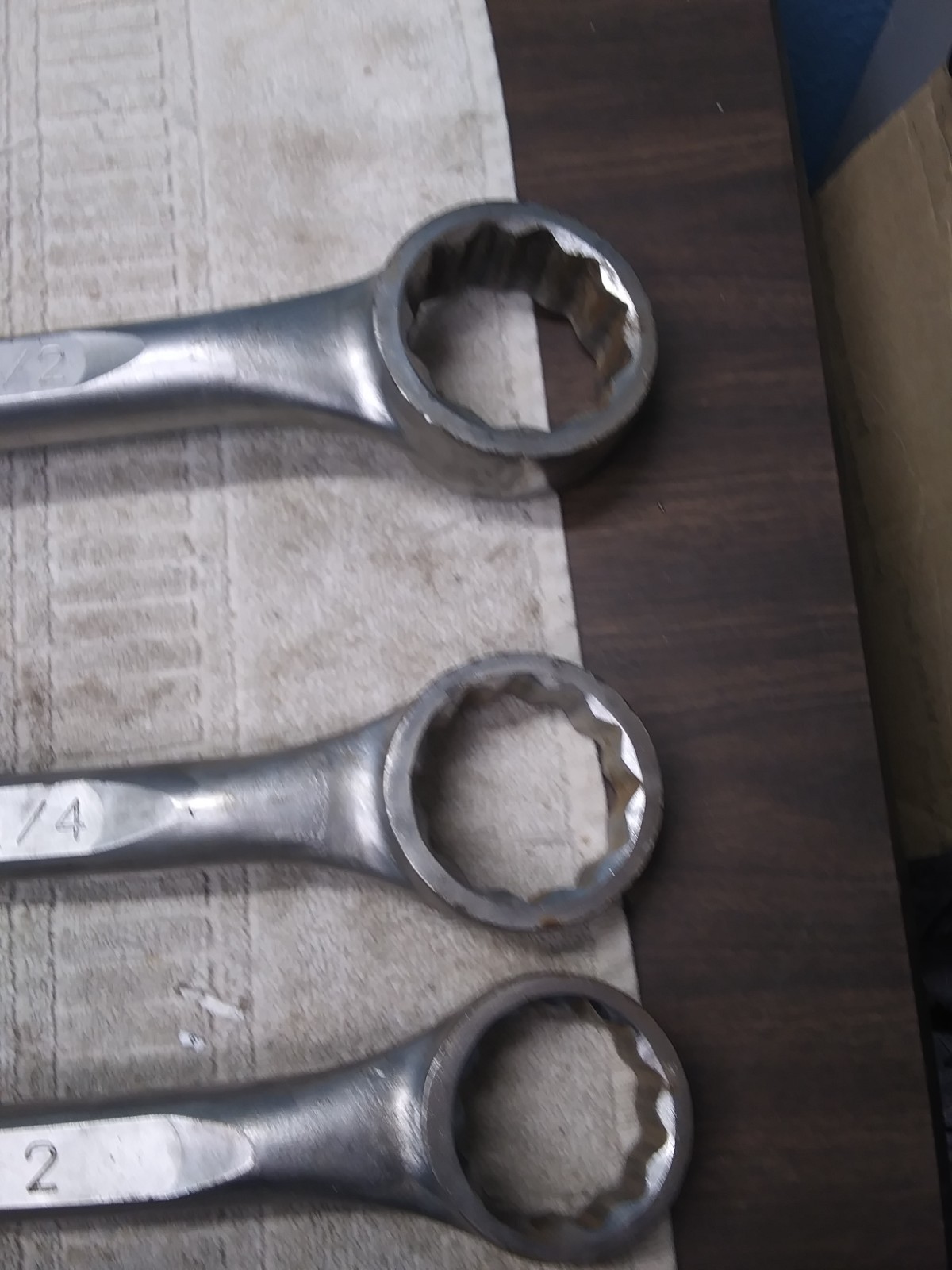 Wright Tools Large Combination Wrench Set 5pc SAE Wright Grip USA