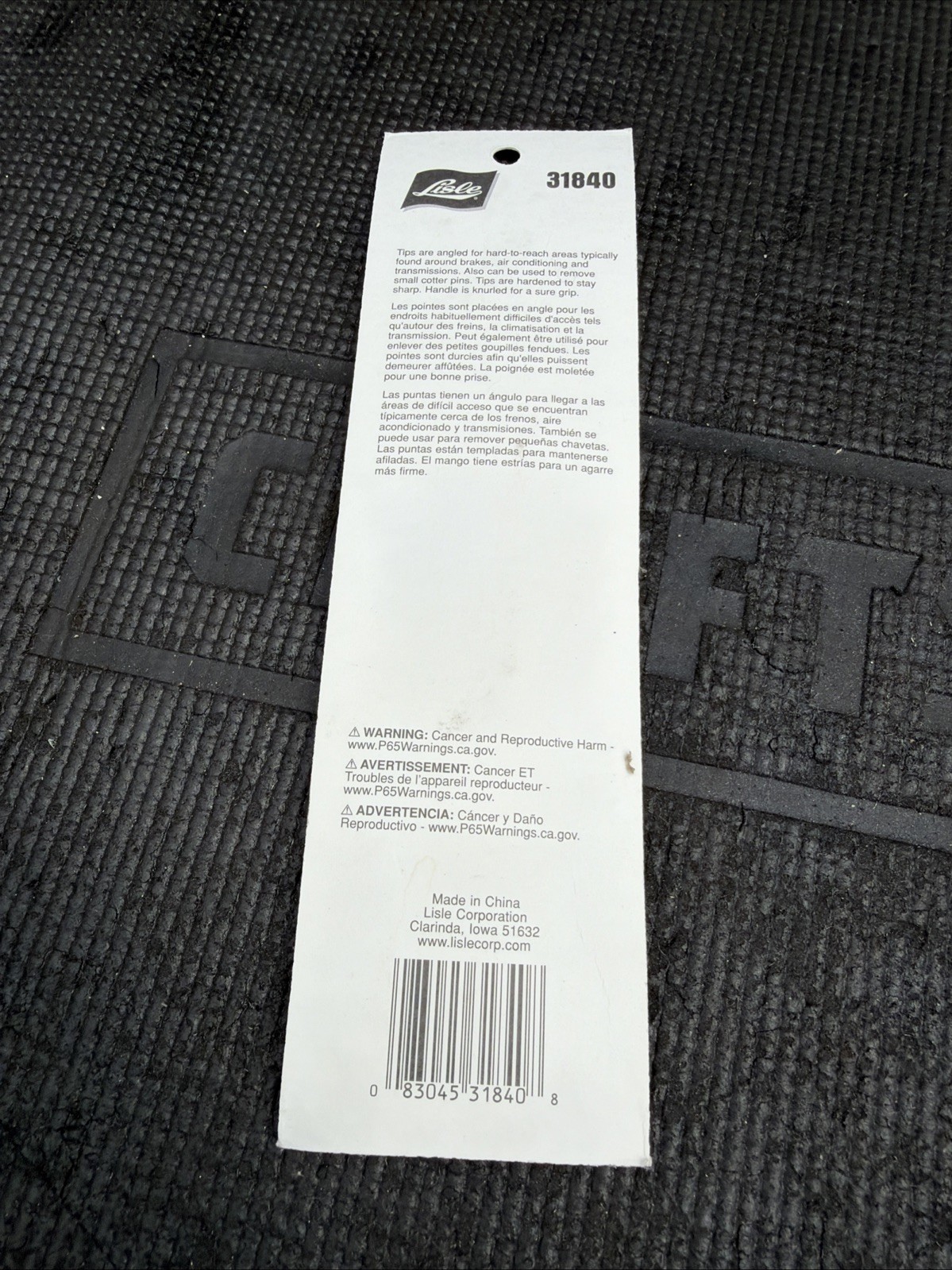 Lisle 31840 «O» Ring and Seal Pick Nos