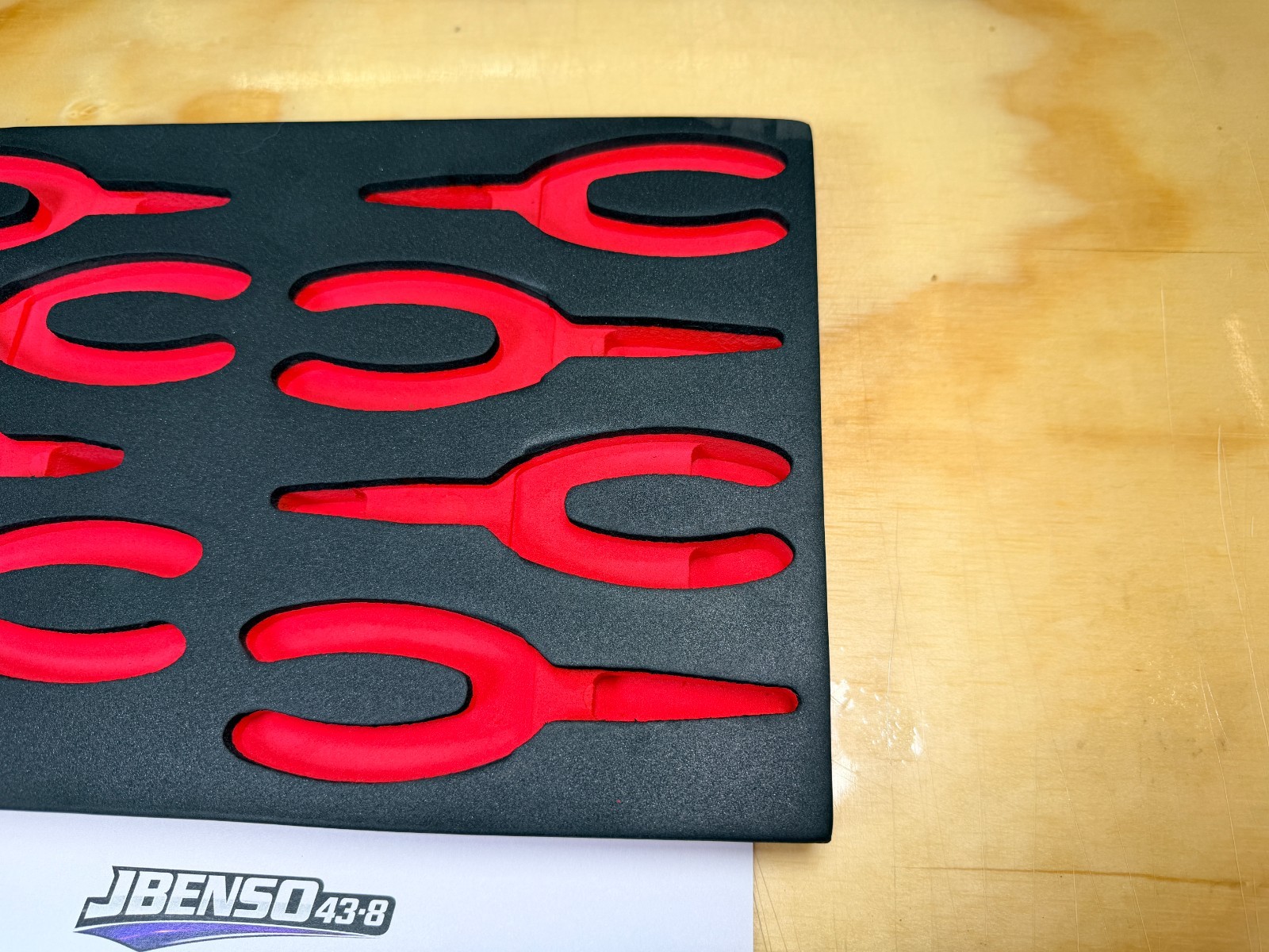 Snap-on Tools NEW RED FOAM ORGANIZER TRAY for 8pc Precision Plier Sets