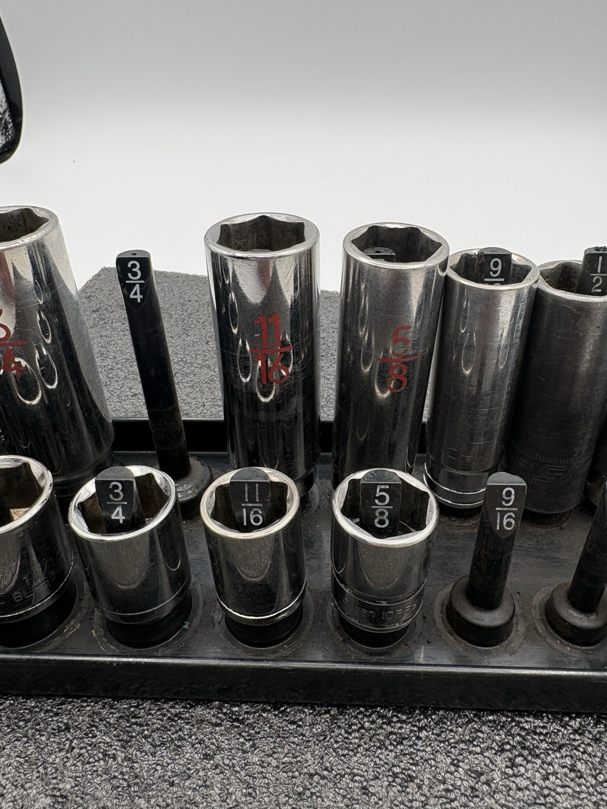 3/8” Drive Deep Well Standard Sockets – Mac,Snap-On & Bluepoint – Barley Used