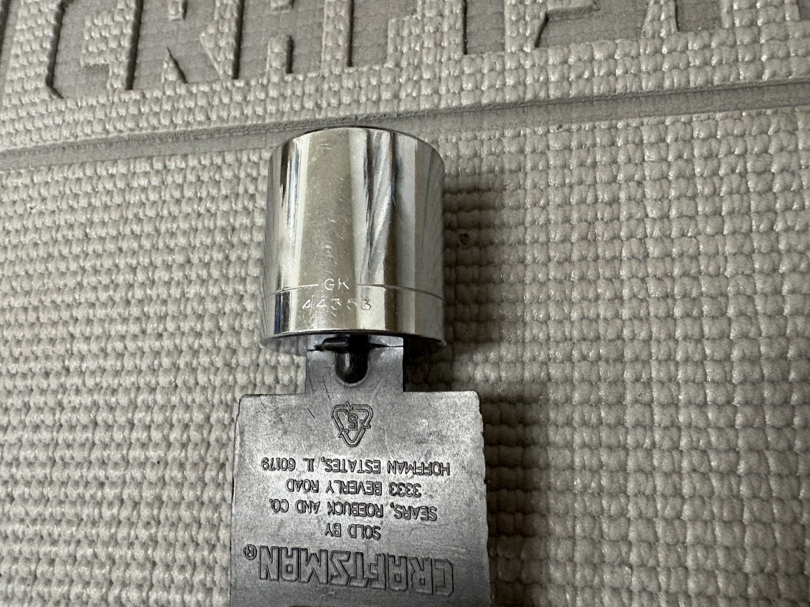 NOS Sears Craftsman USA 3/8” Drive 1”Socket 12 Point 44353 GK Rare Size