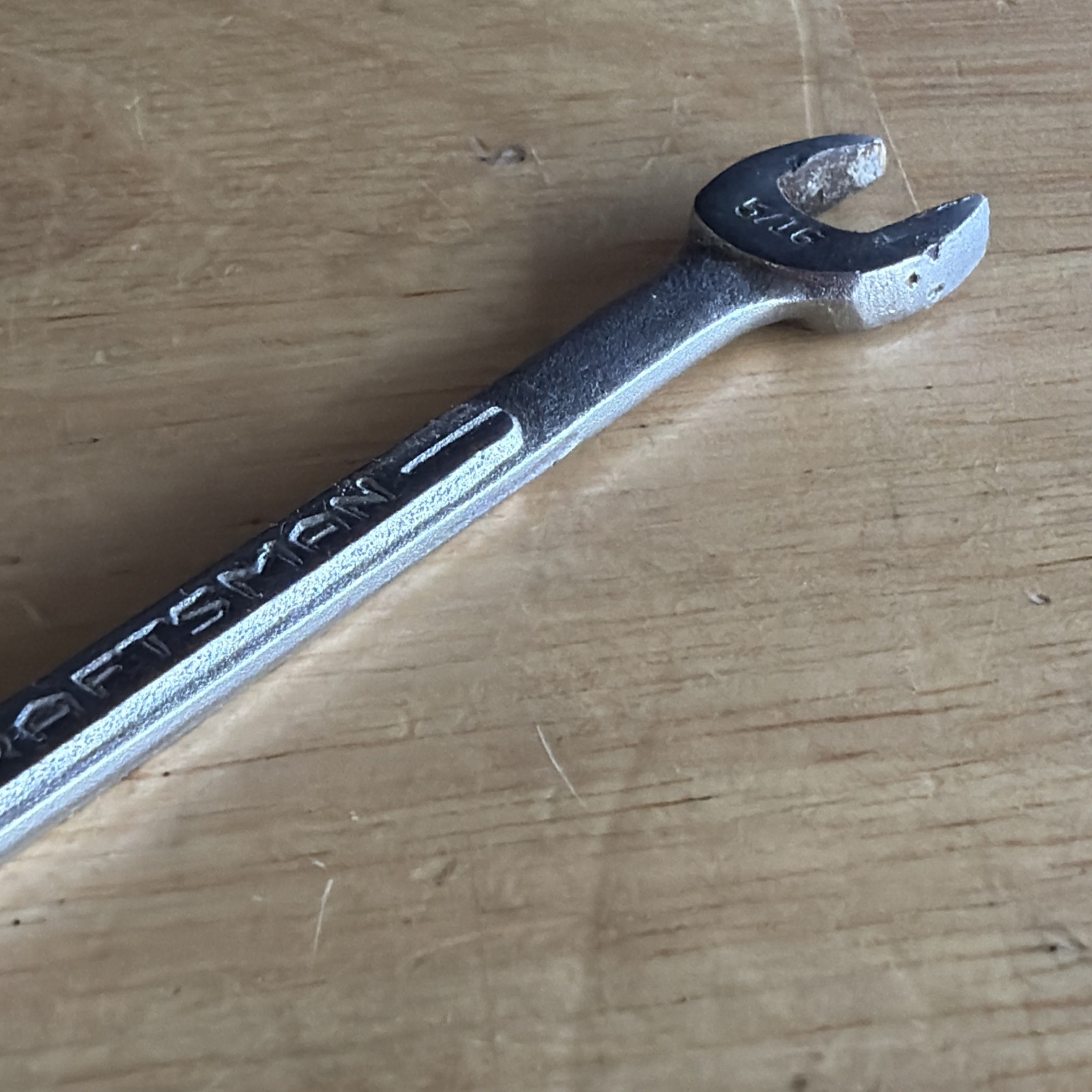 Craftsman 1/4″ x 5/16″ Double Open End Wrench Flying -V- V Series Vtg USA READ!