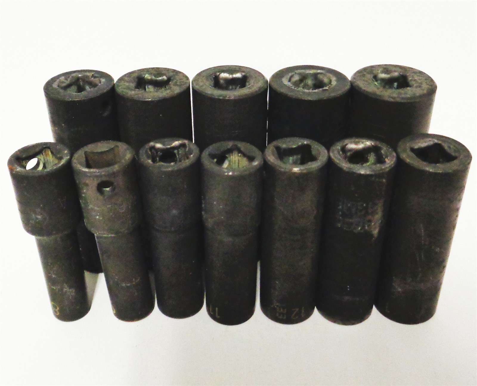 Matco SBIPM126TA 12pc 3/8″ Drive 6 Point Metric Mid-Length Impact Socket Set