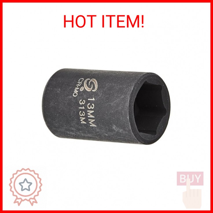 Sunex 313m 3/8-Inch Drive 13-Mm Impact Socket