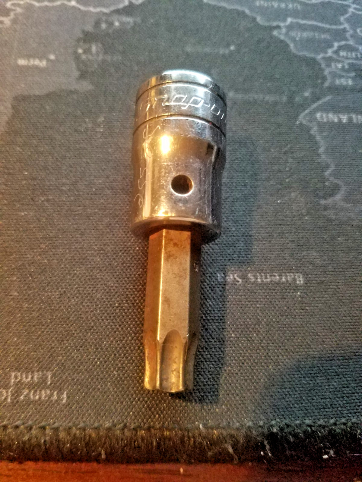 Snap On 3/8″ Drive T45A Torx Bit Socket # FTX45A MADE IN THE USA