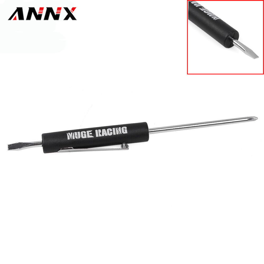 Mini Pocket Screwdriver Flat Tip w/ Magnet and Clip Phillips Slotted Flat