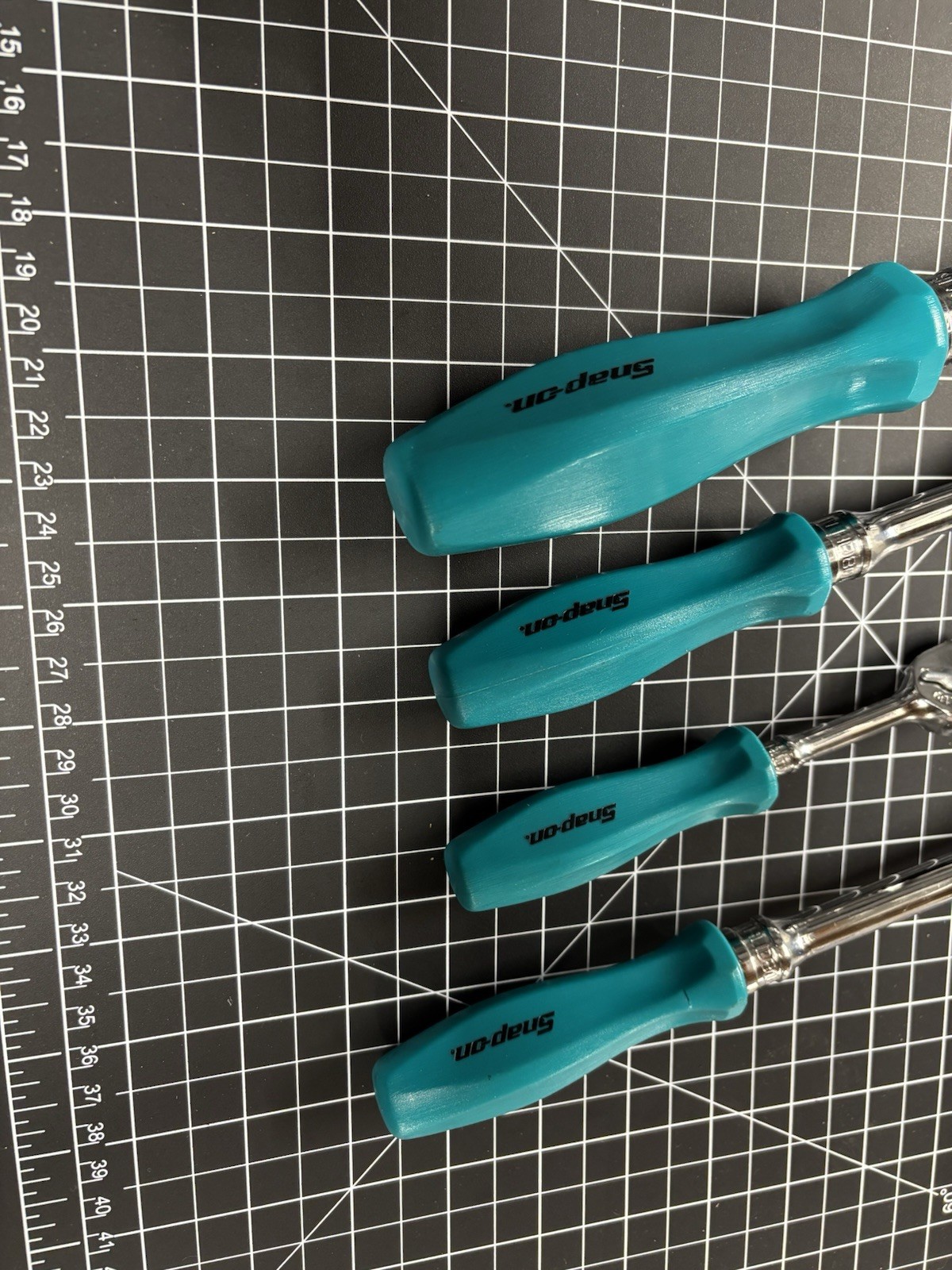 Snap-On Teal Ratchet Set (See Description)