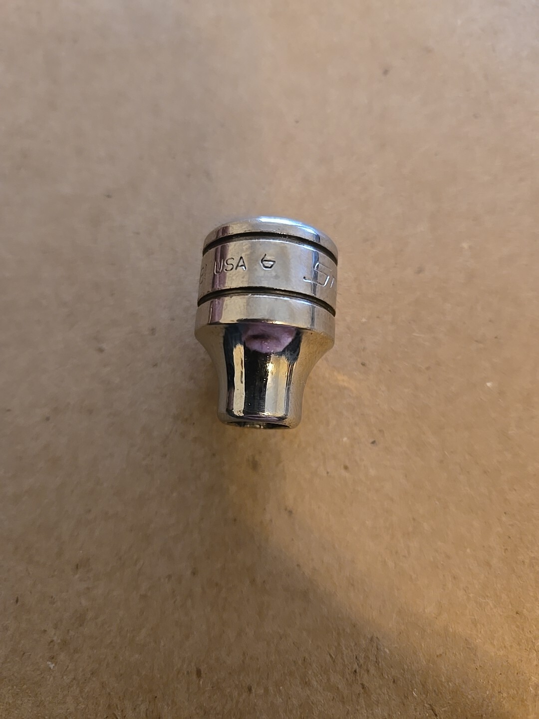 Snap On Tools 3/8″ Drive 1/4″ 6PT Shallow Chrome Socket FS081