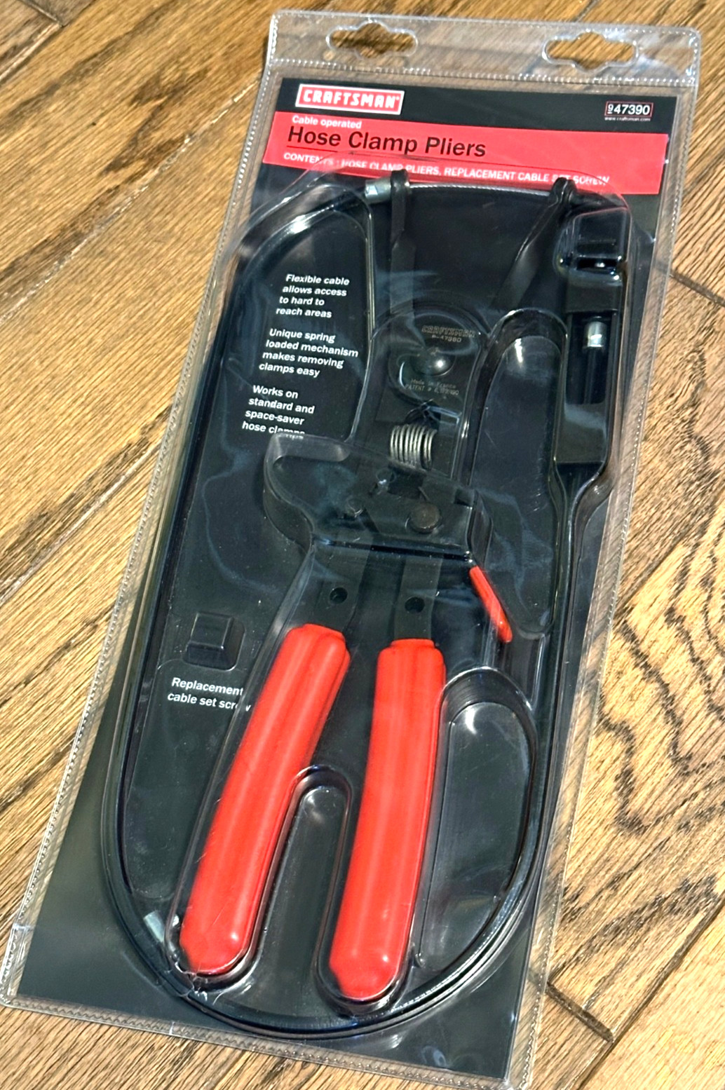 NEW Craftsman Tools Cable Operated Hose Clamp Pliers Remote Flexible Locking