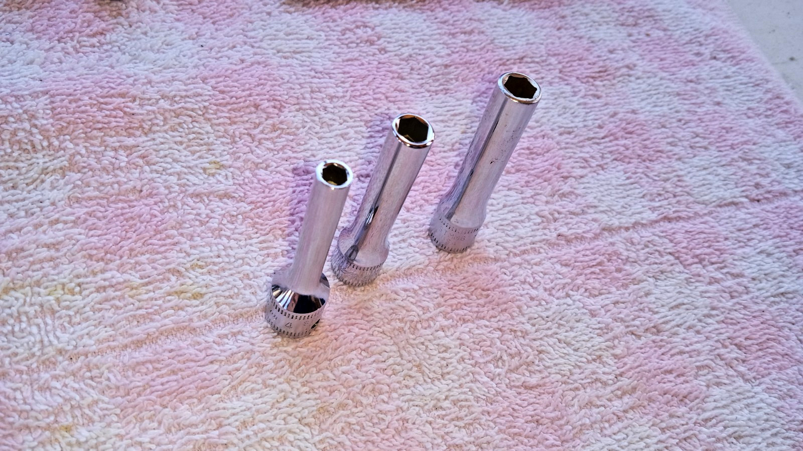 SNAP-ON MM DEEP SOCKETS 4 5.5 6 mm 6pt 1/4dr EXC COND HRDLY USED IMMAC nice gift