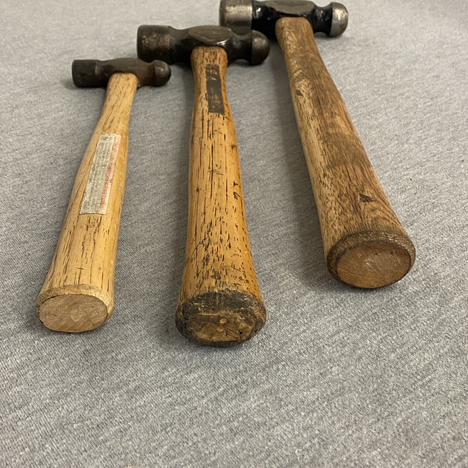Vintage Blue Point Ball Peen Hammers BP 16 oz, 12oz, 4oz