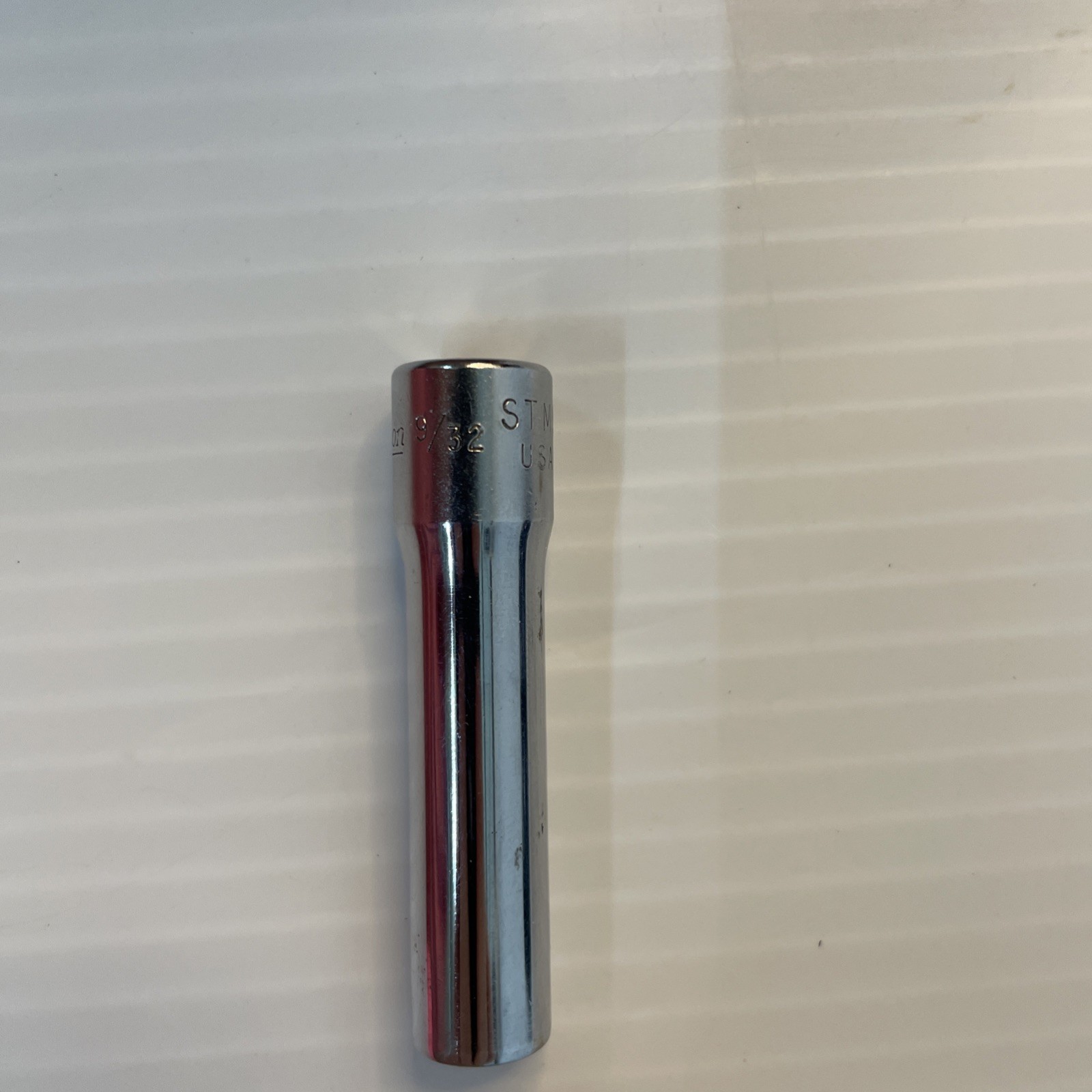 Snap On Tools USA STM9 1/4” Drive 9/32” SAE 6 Point Deep Chrome Socket