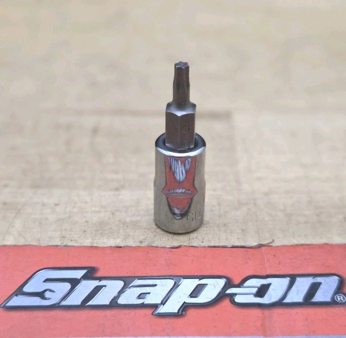 New Snap On Tools TTX15E – 1/4″ Drive T15 Standard TORX Bit Chrome Socket