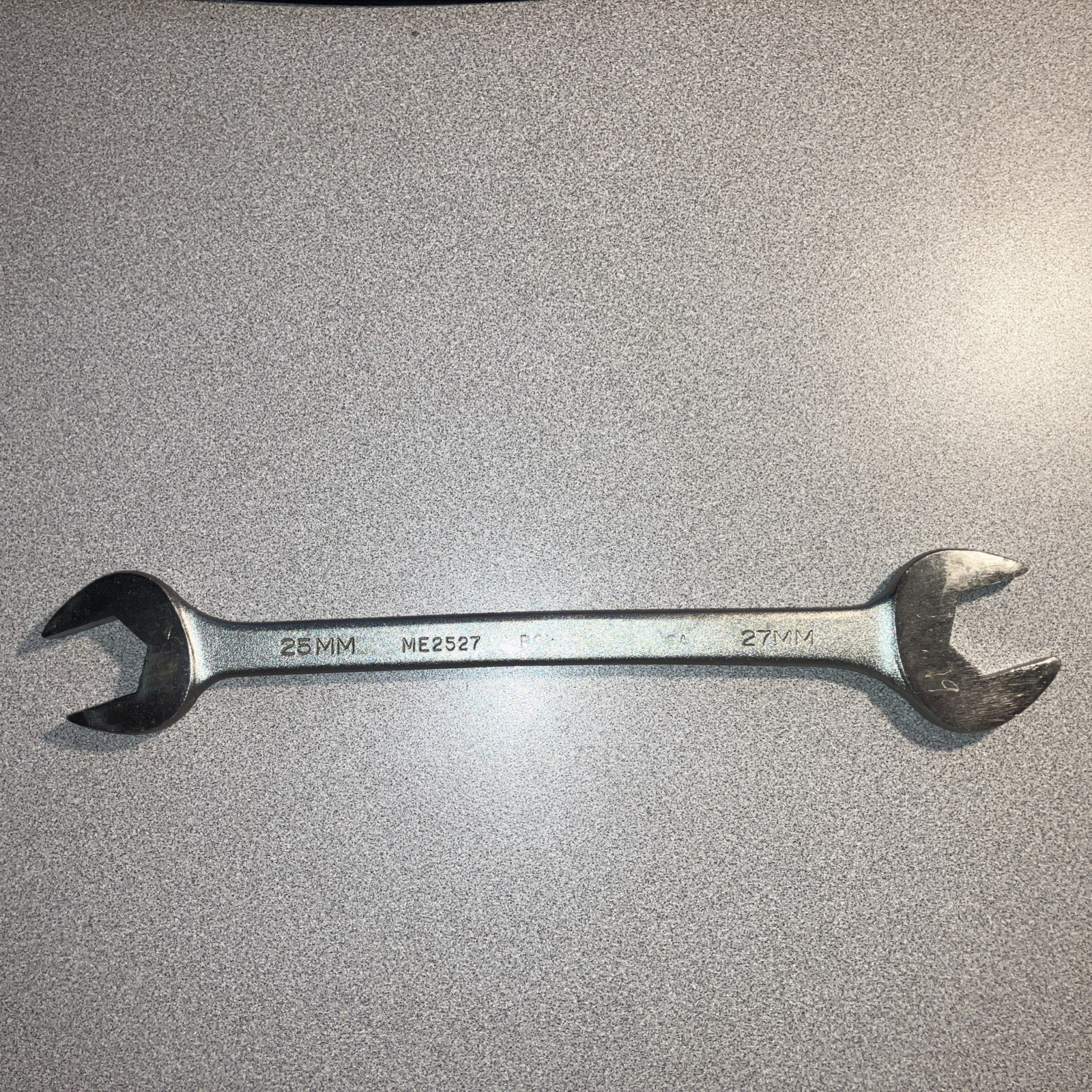 Bonney ME2527 25mm x 27mm Open End Wrench Made In USA Vintage