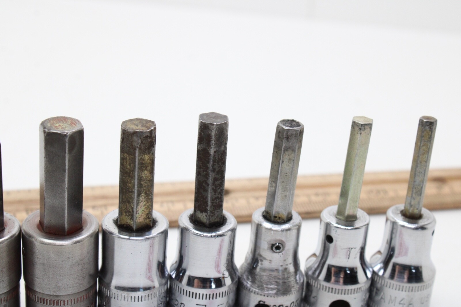 Snap On FAM4A-FAM10B 4-10 mm 3/8″ Drive 6 Piece Metric Hex Bit Socket Set USA